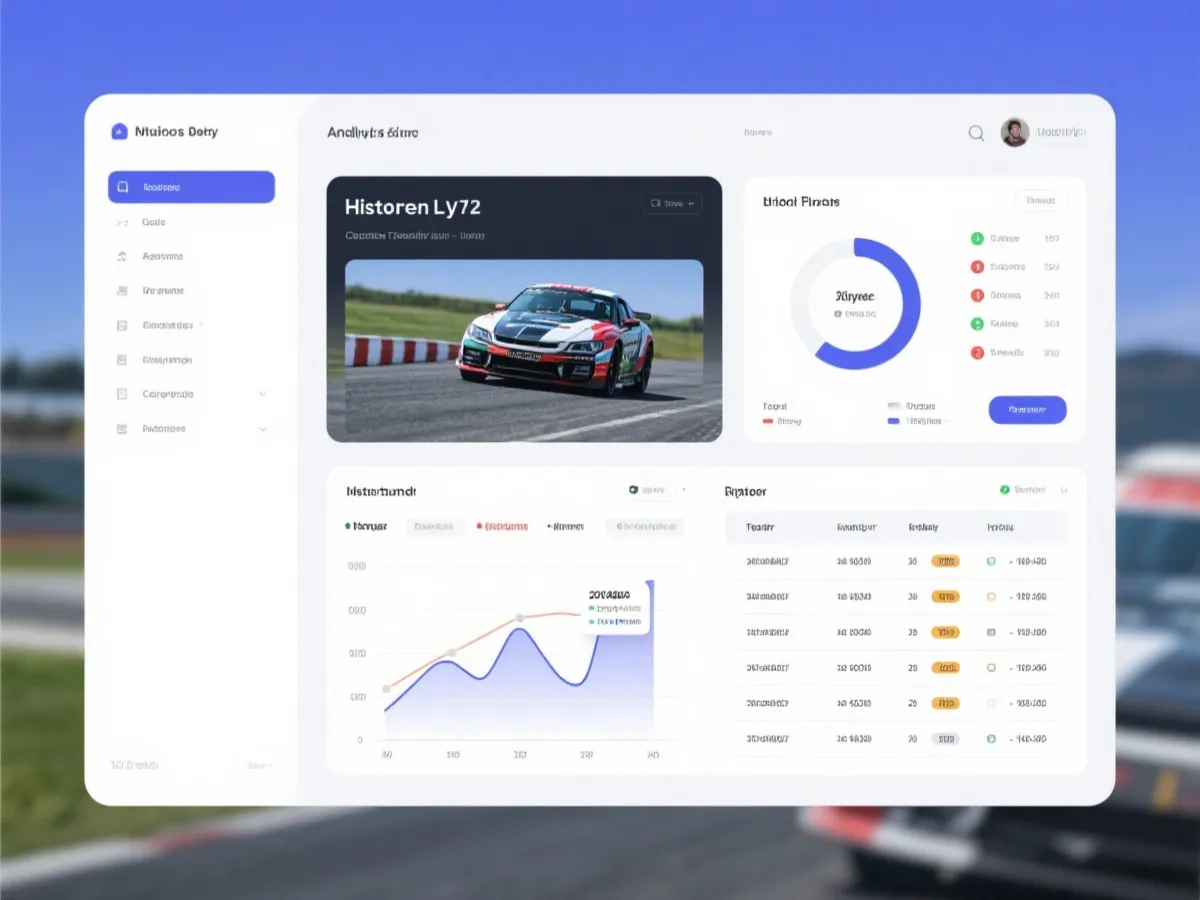 极速赛车历史数据查询界面示意图